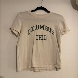 Brandy Melville Cream Columbus Ohio Tee